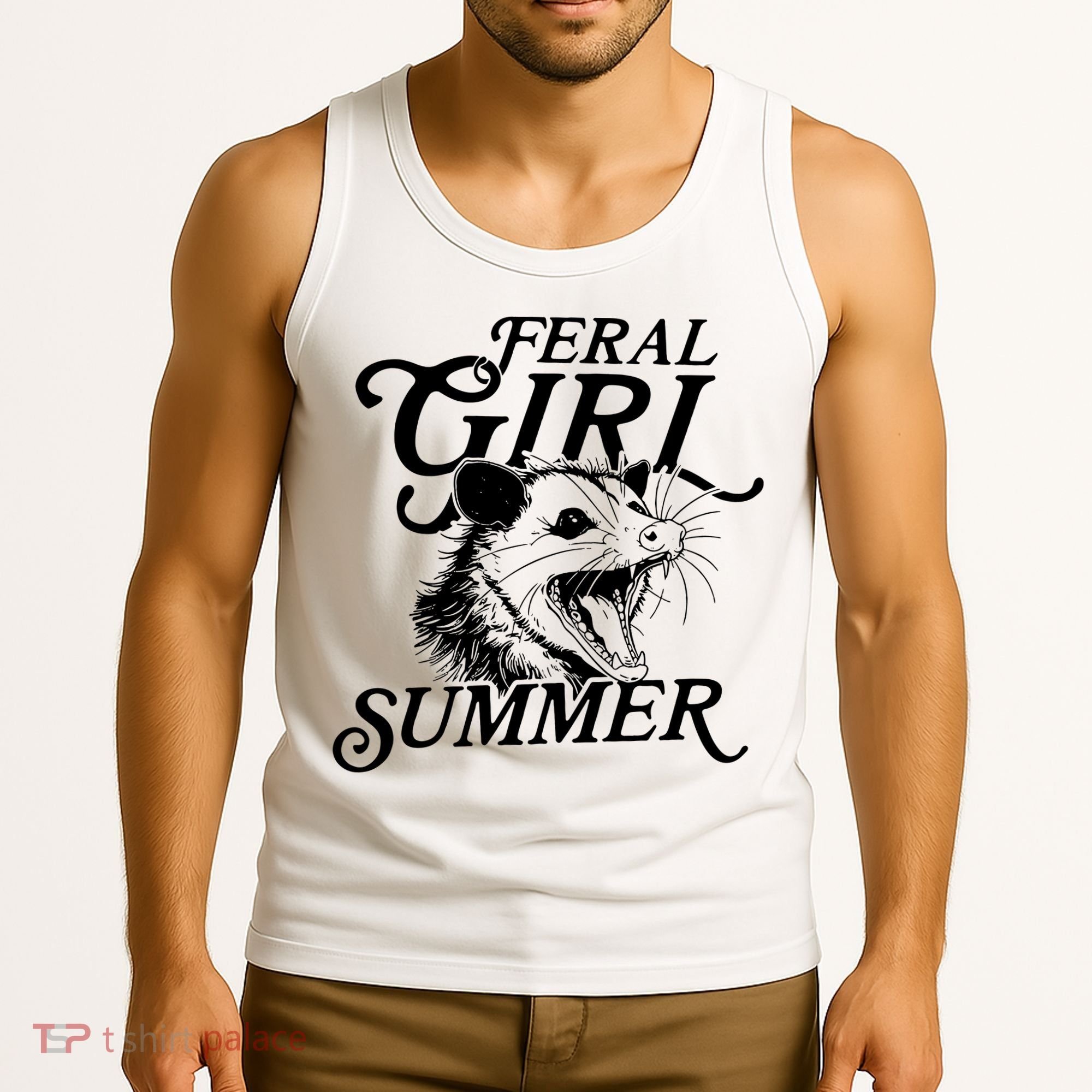 Feral Girl Summer Opossum Tank Top