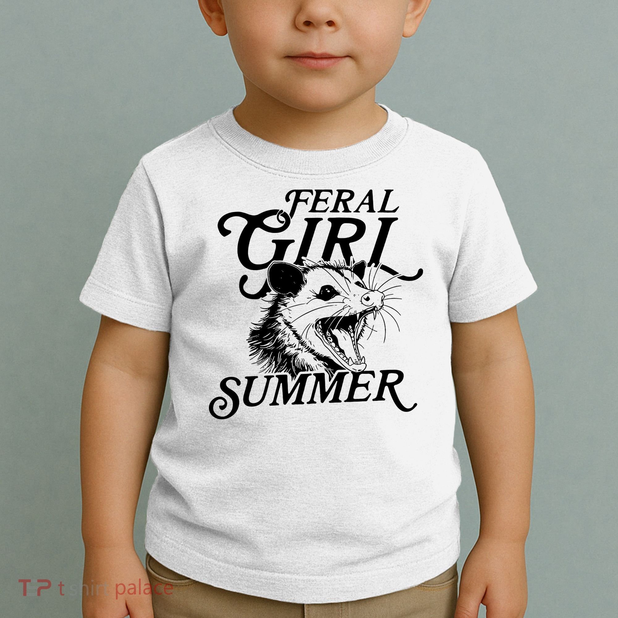 Feral Girl Summer Opossum Toddler T-Shirt