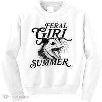 Feral Girl Summer Opossum Kids Sweatshirt thumb 0