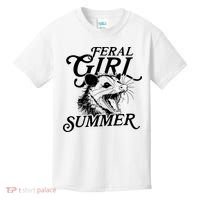 Feral Girl Summer Opossum Kids T-Shirt thumb 0