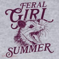 Feral Girl Summer Funny Women's Sweatshirt thumb 2