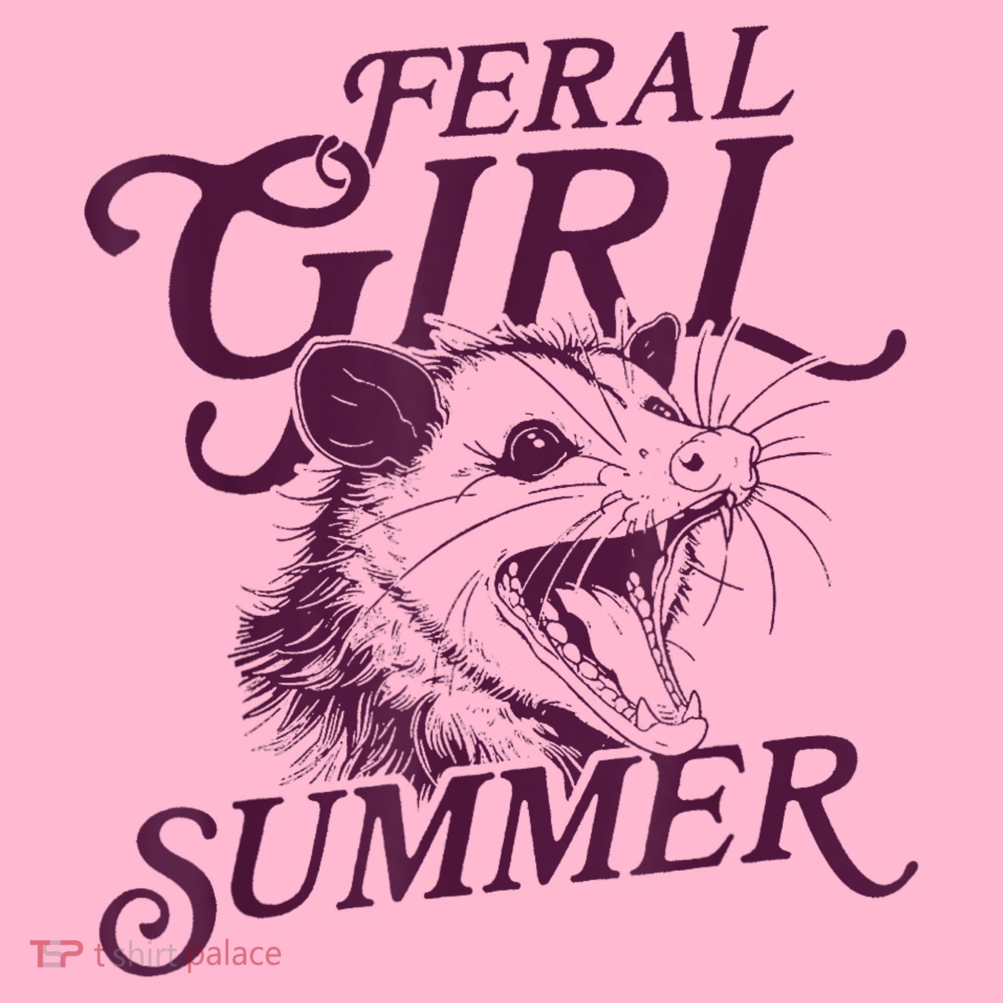 Feral Girl Summer Funny Coaster