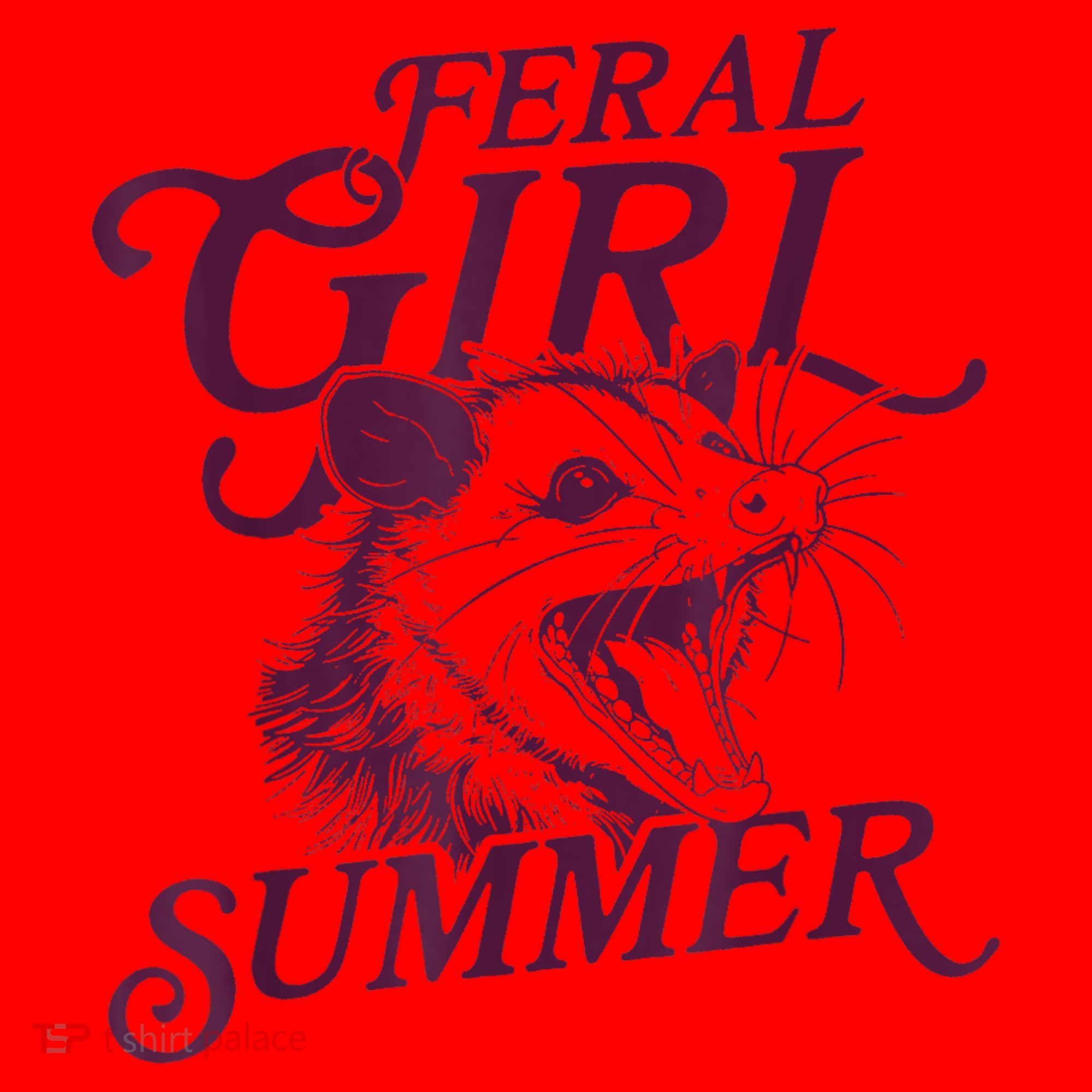 Feral Girl Summer Funny Santa Hat