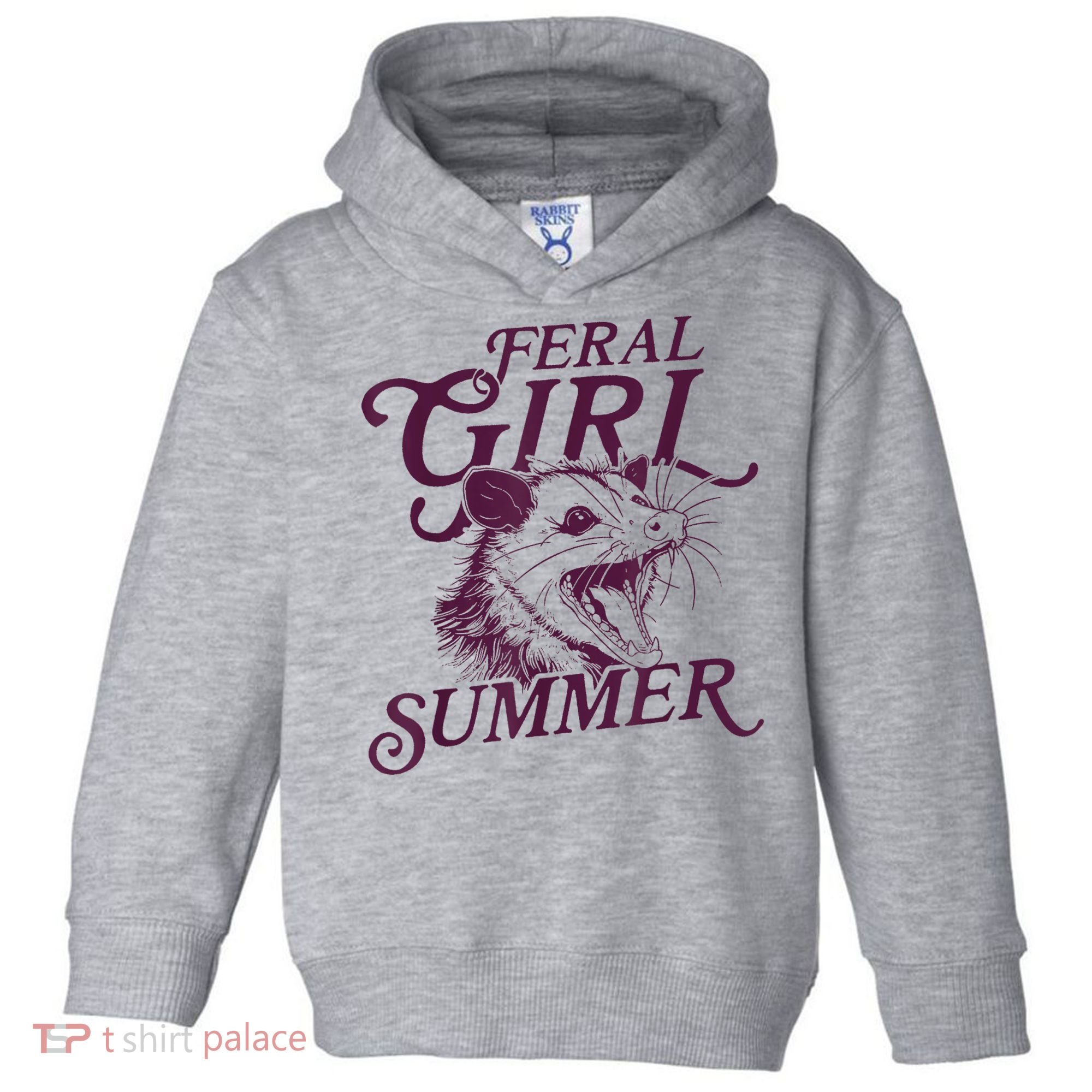 Feral Girl Summer Funny Toddler Hoodie