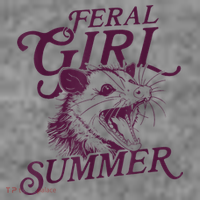 Feral Girl Summer Funny Toddler Hoodie thumb 2