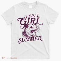 Feral Girl Summer Funny T-Shirt thumb 0