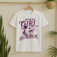 Feral Girl Summer Funny T-Shirt thumb 2