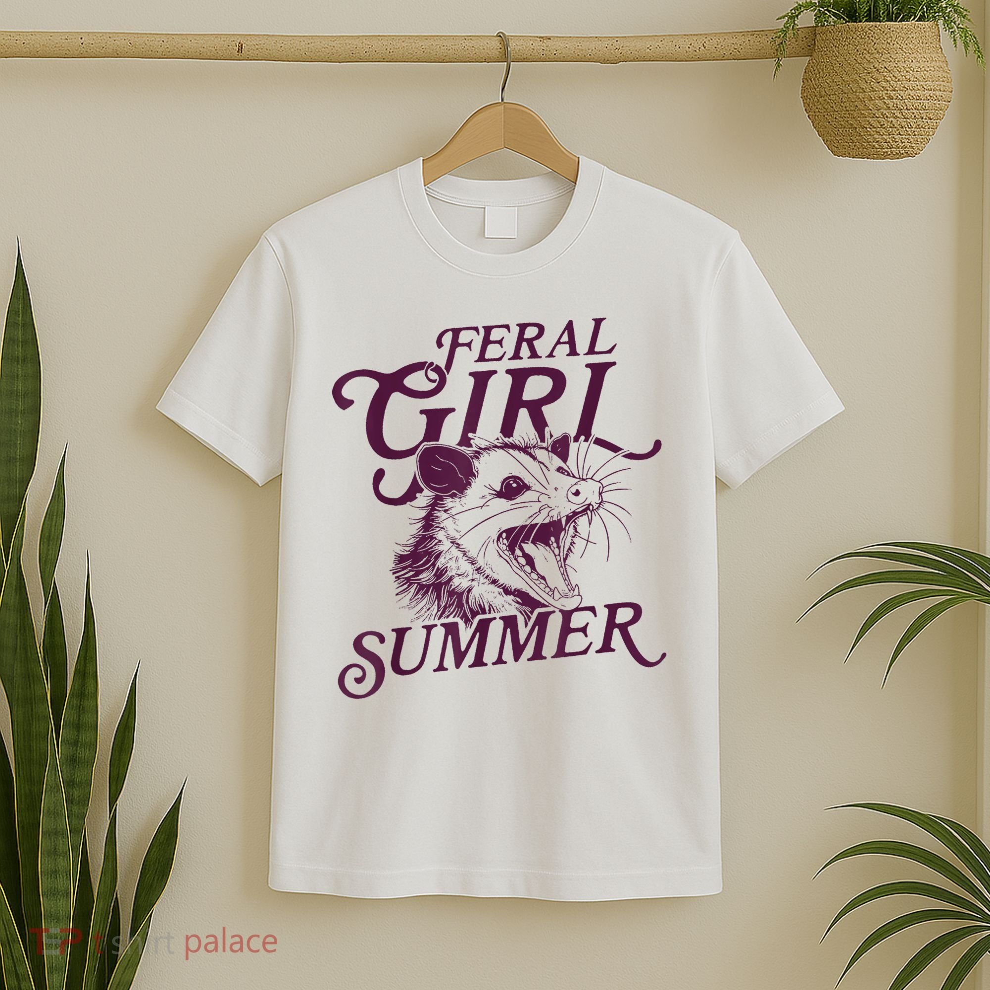 Feral Girl Summer Funny T-Shirt