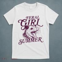 Feral Girl Summer Funny T-Shirt thumb 5