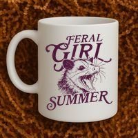 Feral Girl Summer Funny Coffee Mug thumb 2
