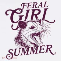 Feral Girl Summer Funny Women's Hoodie thumb 2