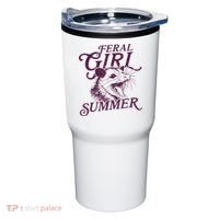 Feral Girl Summer Funny Tumbler thumb 0