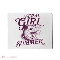 Feral Girl Summer Funny Mousepad thumb 0