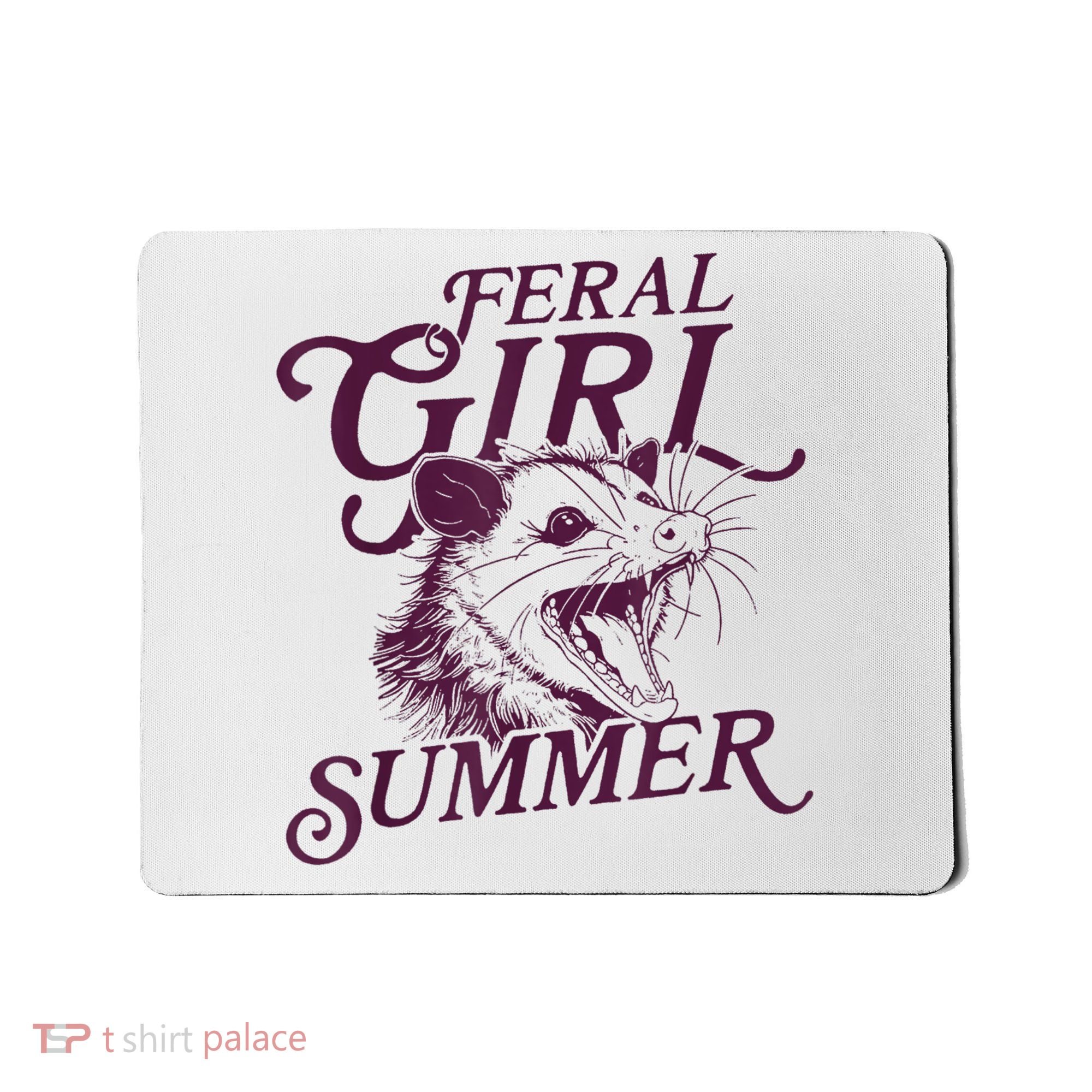 Feral Girl Summer Funny Mousepad
