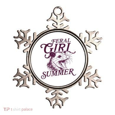 Feral Girl Summer Funny Ornament