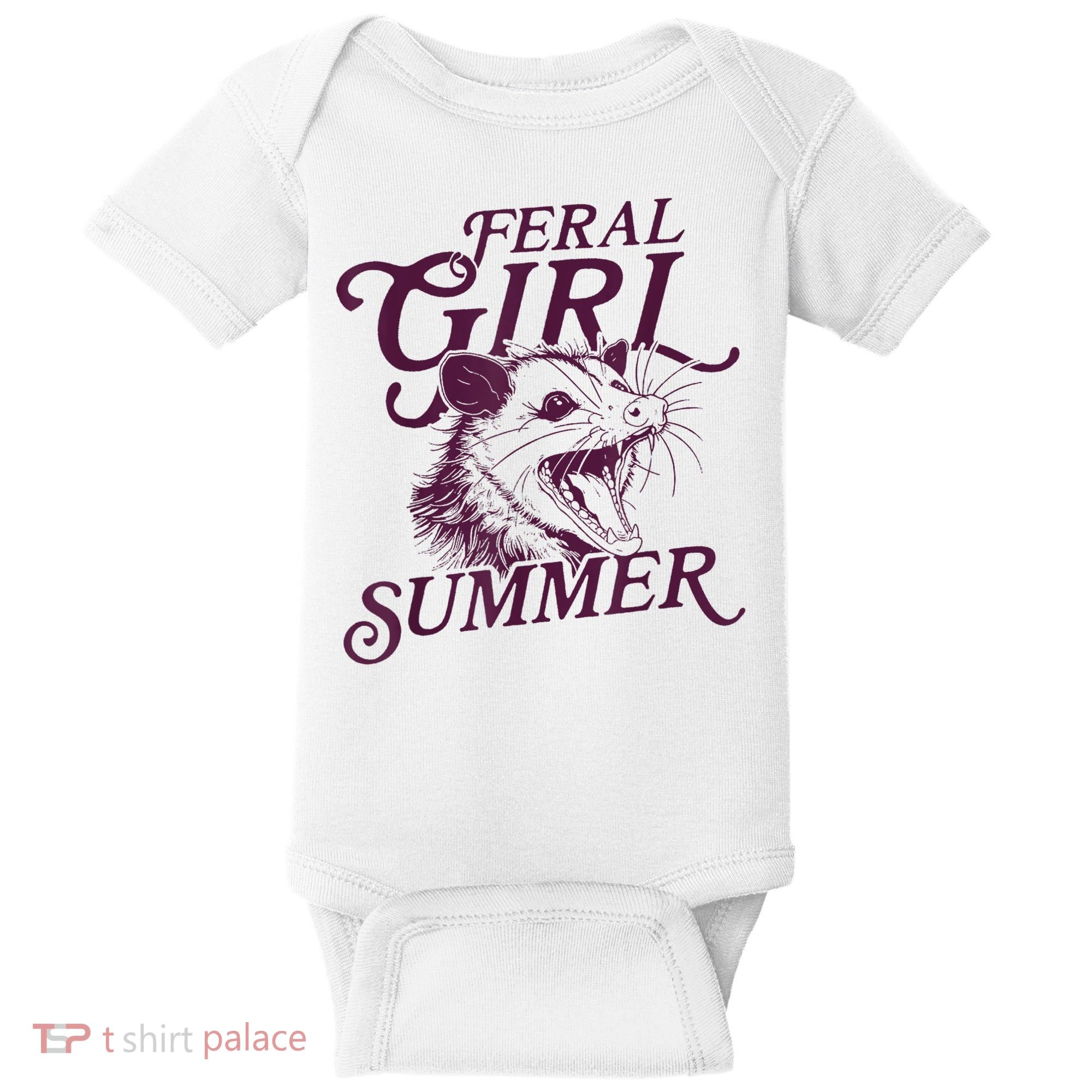 Feral Girl Summer Funny Baby Bodysuit