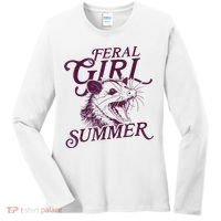 Feral Girl Summer Funny Women's Long Sleeve Shirt thumb 0