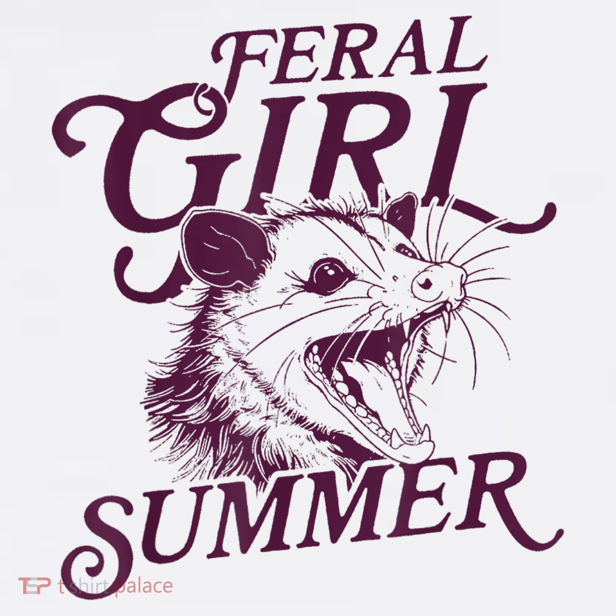 Feral Girl Summer Funny Kids Sweatshirt