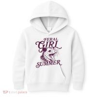 Feral Girl Summer Funny Kids Hoodie thumb 0