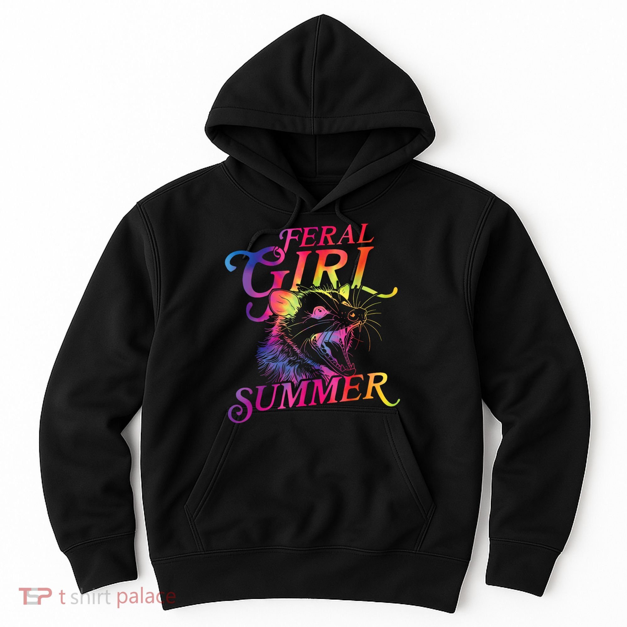 Feral Girl Summer Funny Hoodie