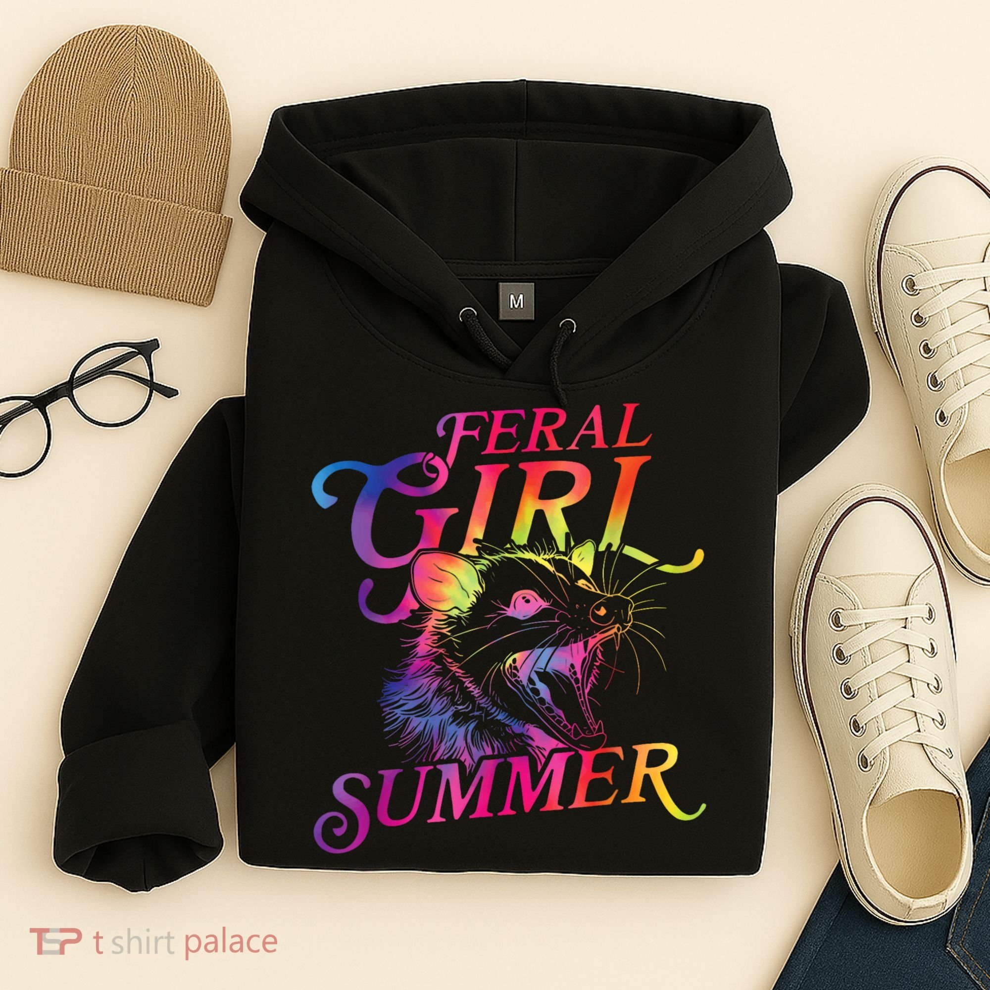 Feral Girl Summer Funny Hoodie