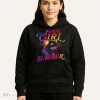 Feral Girl Summer Funny Hoodie thumb 5