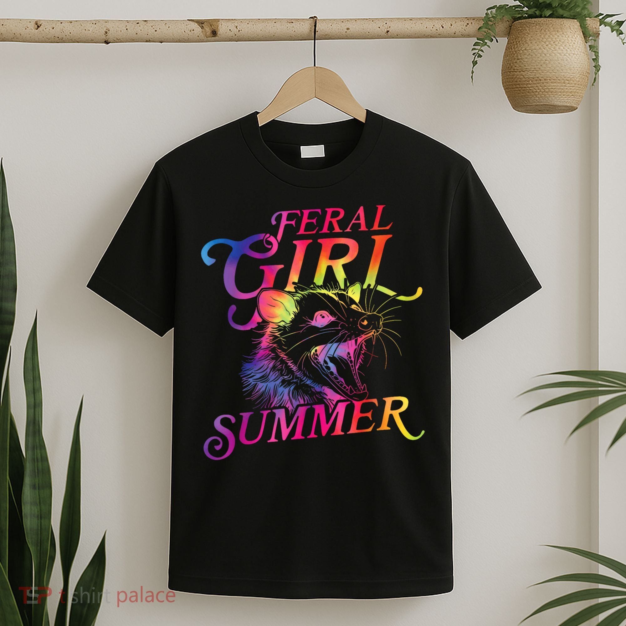 Feral Girl Summer Funny T-Shirt