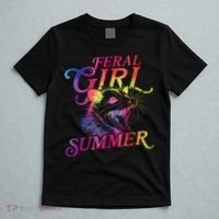 Feral Girl Summer Funny T-Shirt thumb 5