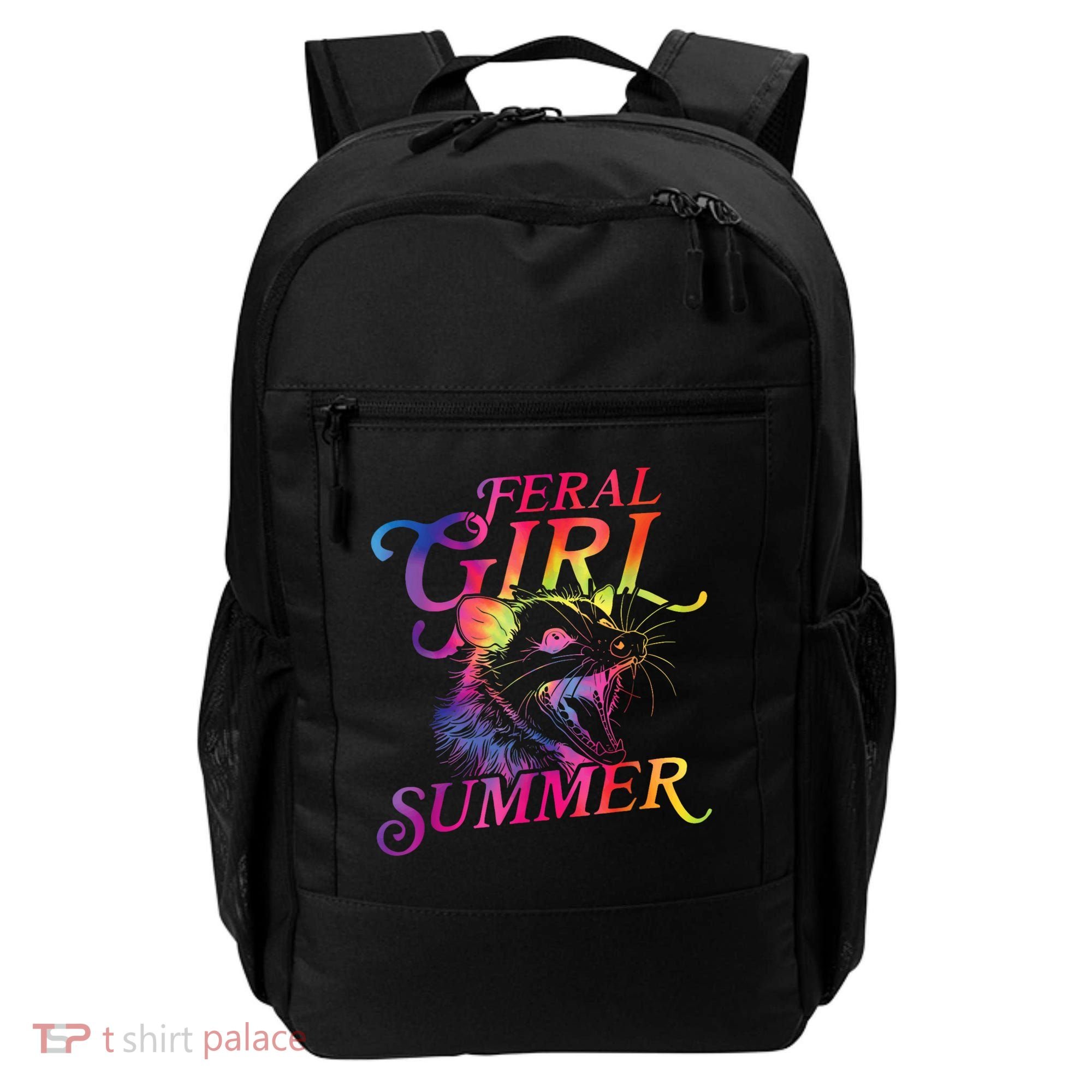 Feral Girl Summer Funny Backpack