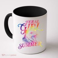 Feral Girl Summer Funny Coffee Mug thumb 0