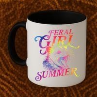 Feral Girl Summer Funny Coffee Mug thumb 2