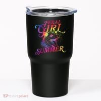 Feral Girl Summer Funny Tumbler thumb 0