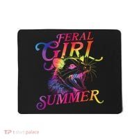 Feral Girl Summer Funny Mousepad thumb 0