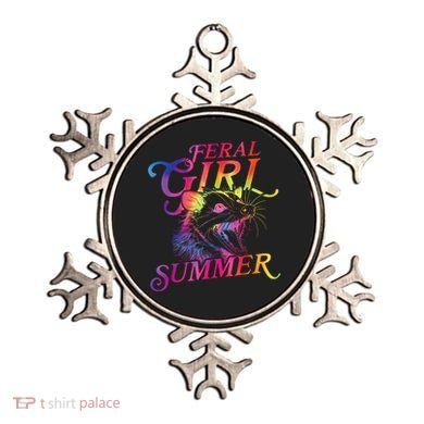 Feral Girl Summer Funny Ornament