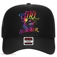 Feral Girl Summer Funny Hat thumb 0