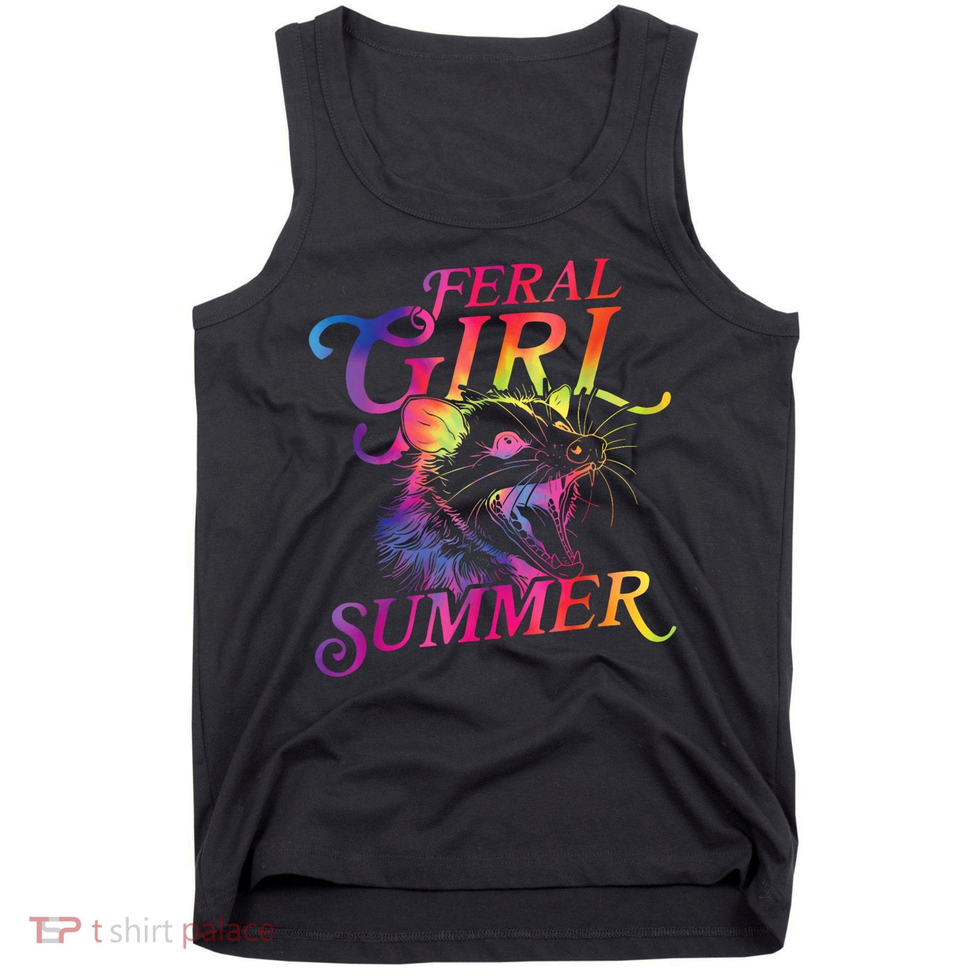 Feral Girl Summer Funny Tank Top