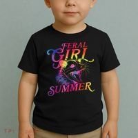 Feral Girl Summer Funny Toddler T-Shirt thumb 2