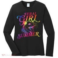 Feral Girl Summer Funny Women's Long Sleeve Shirt thumb 0