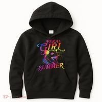 Feral Girl Summer Funny Kids Hoodie thumb 0