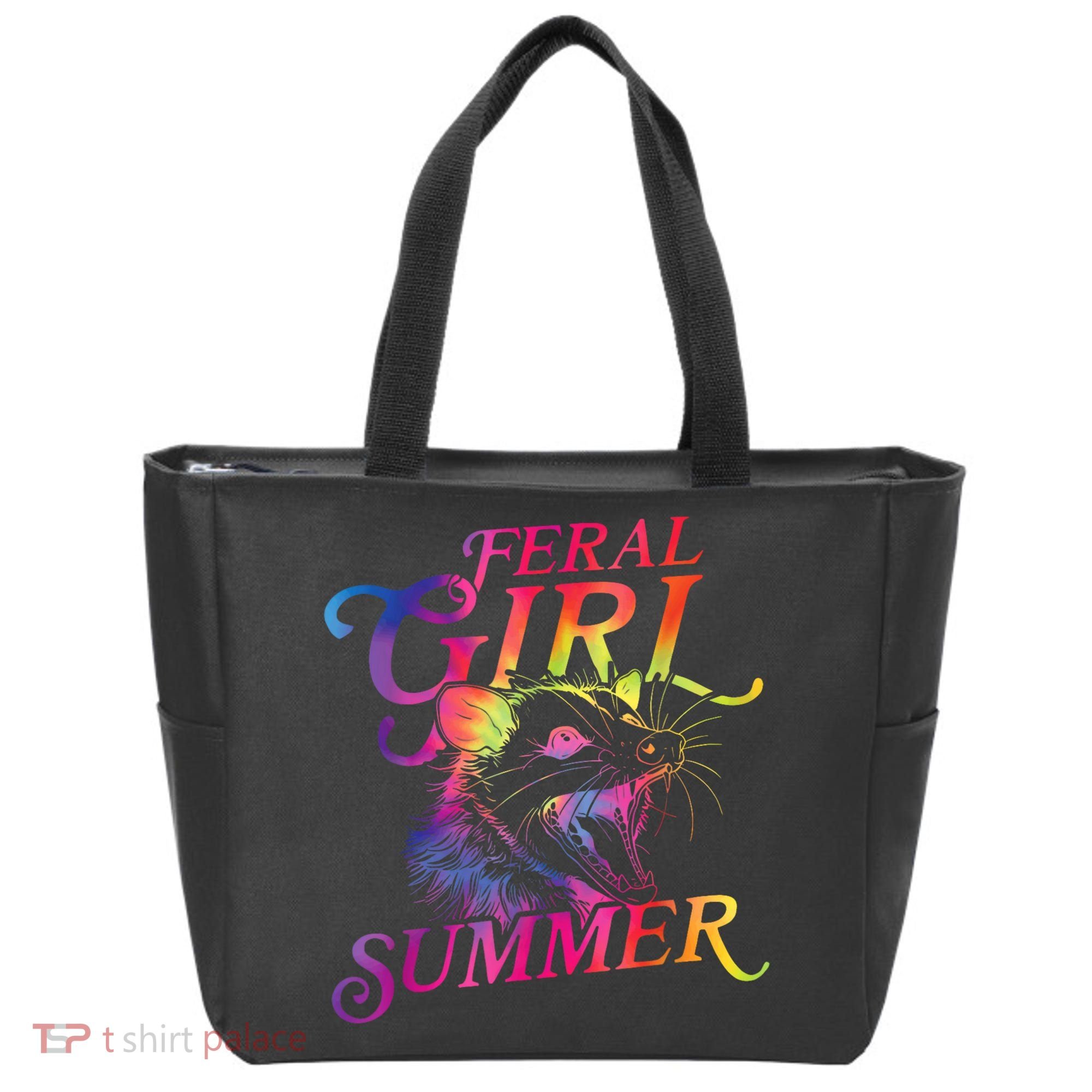 Feral Girl Summer Funny Tote Bag