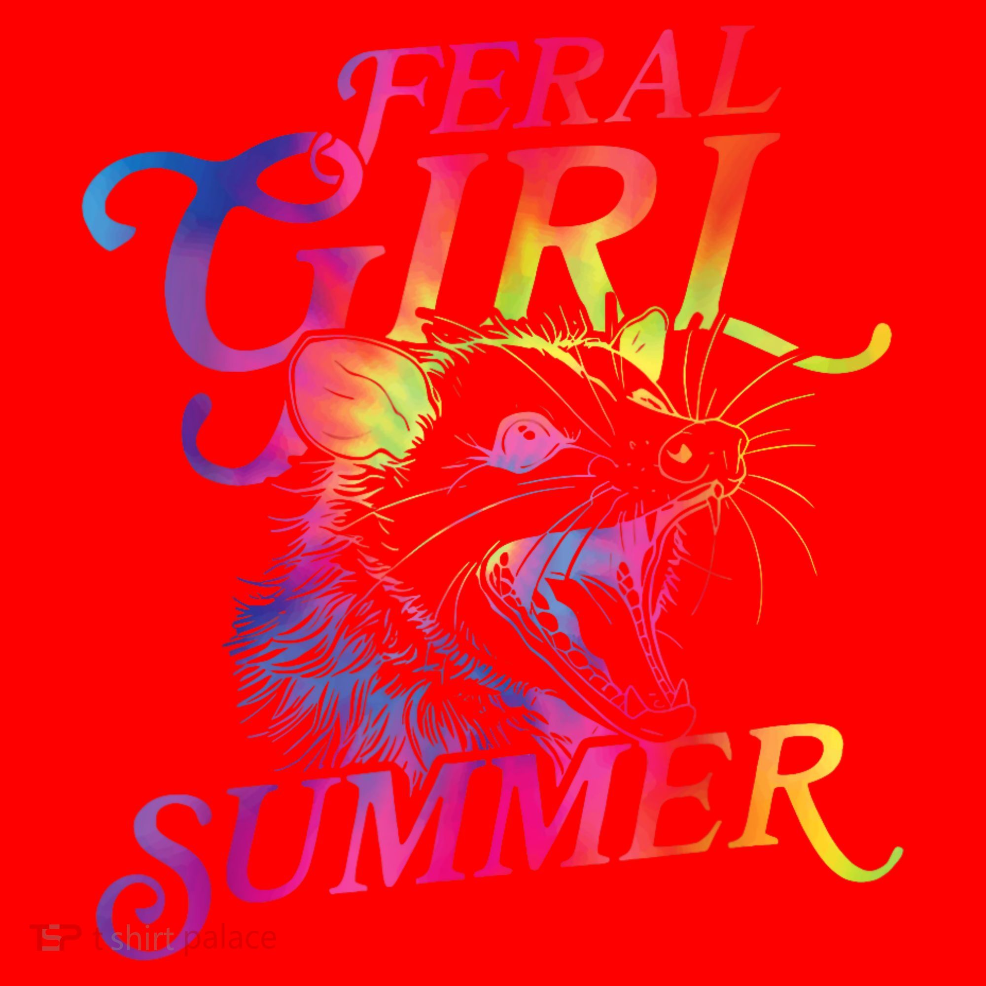 Feral Girl Summer Funny Santa Hat