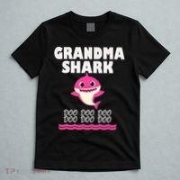 Funny Grandma Shark Gift For Grandma T-Shirt thumb 5