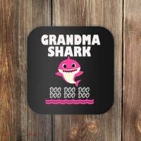 Funny Grandma Shark Gift For Grandma Coaster thumb 0