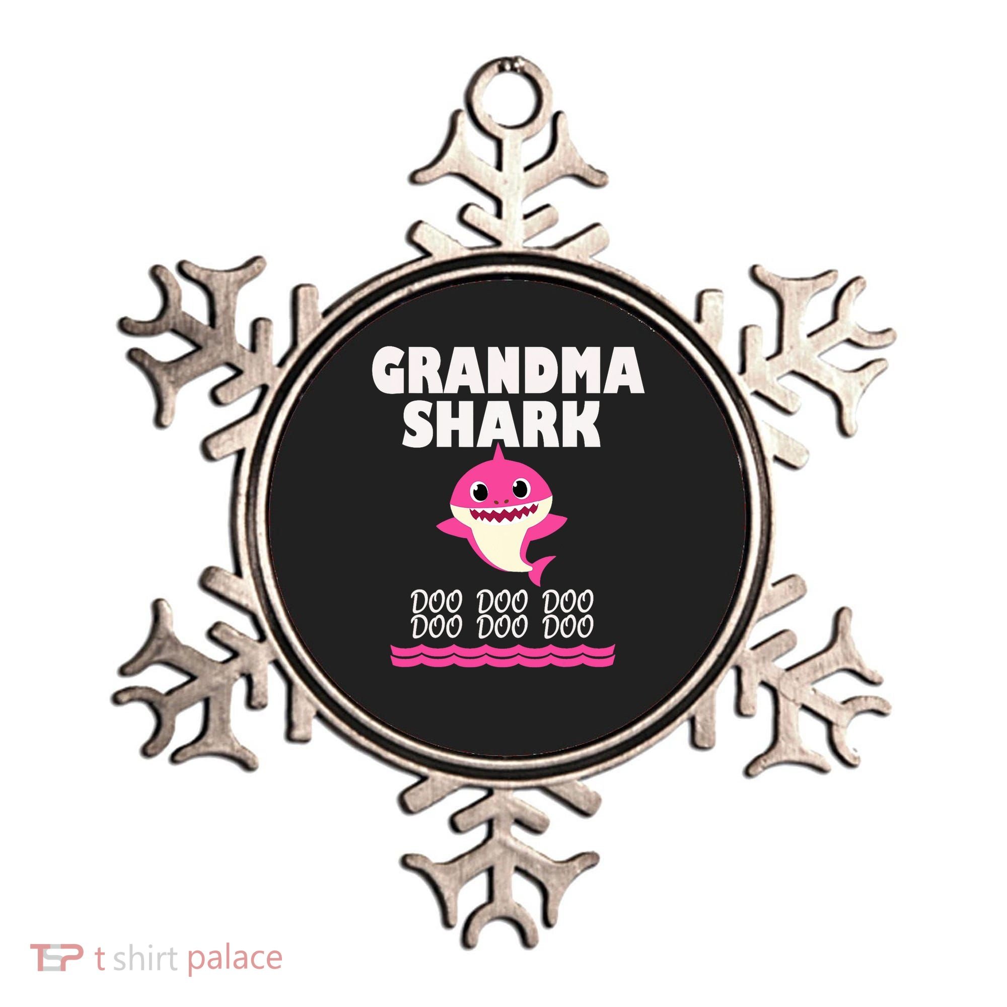Funny Grandma Shark Gift For Grandma Ornament