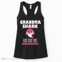 Funny Grandma Shark Gift For Grandma Women's Tank Top thumb 0