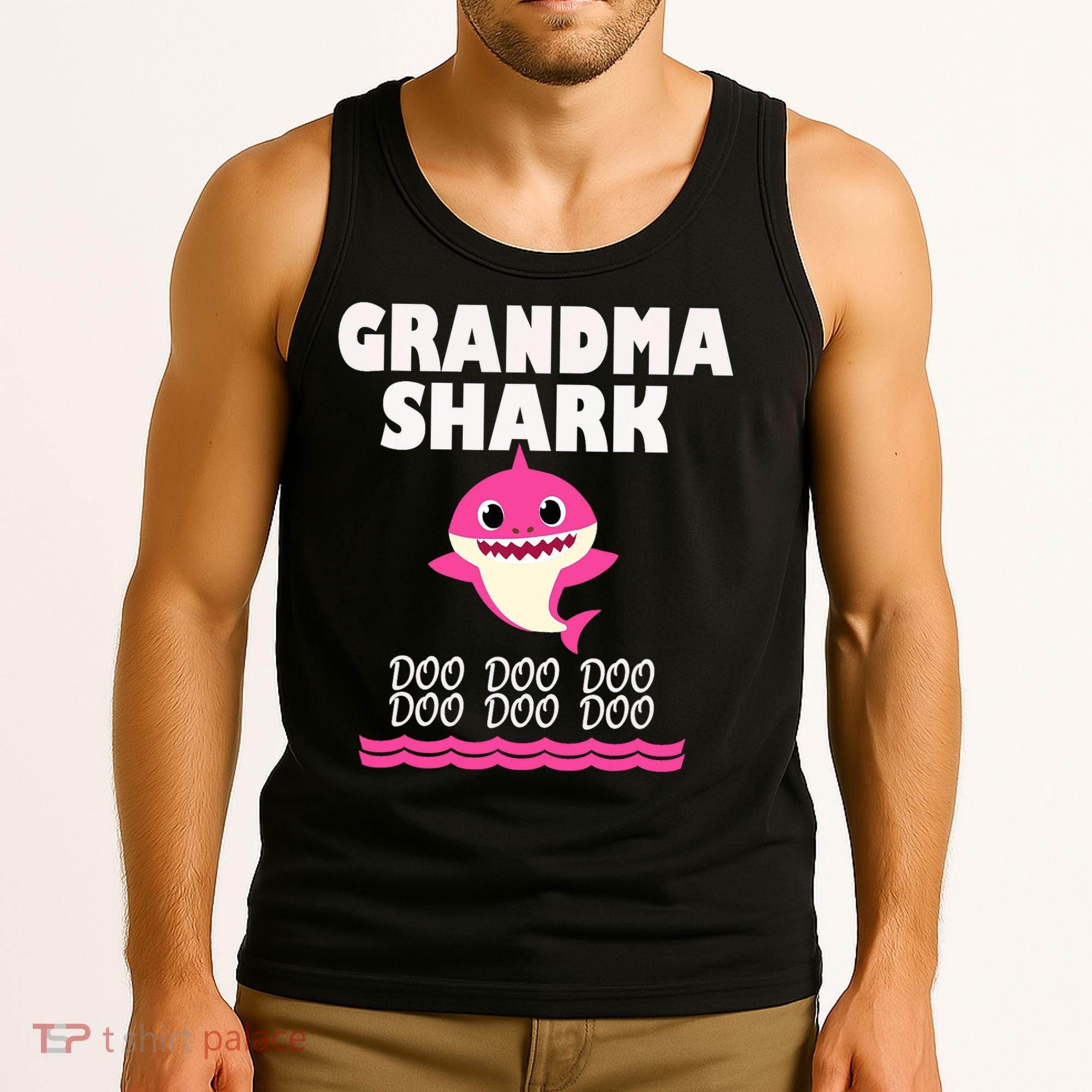 Funny Grandma Shark Gift For Grandma Tank Top