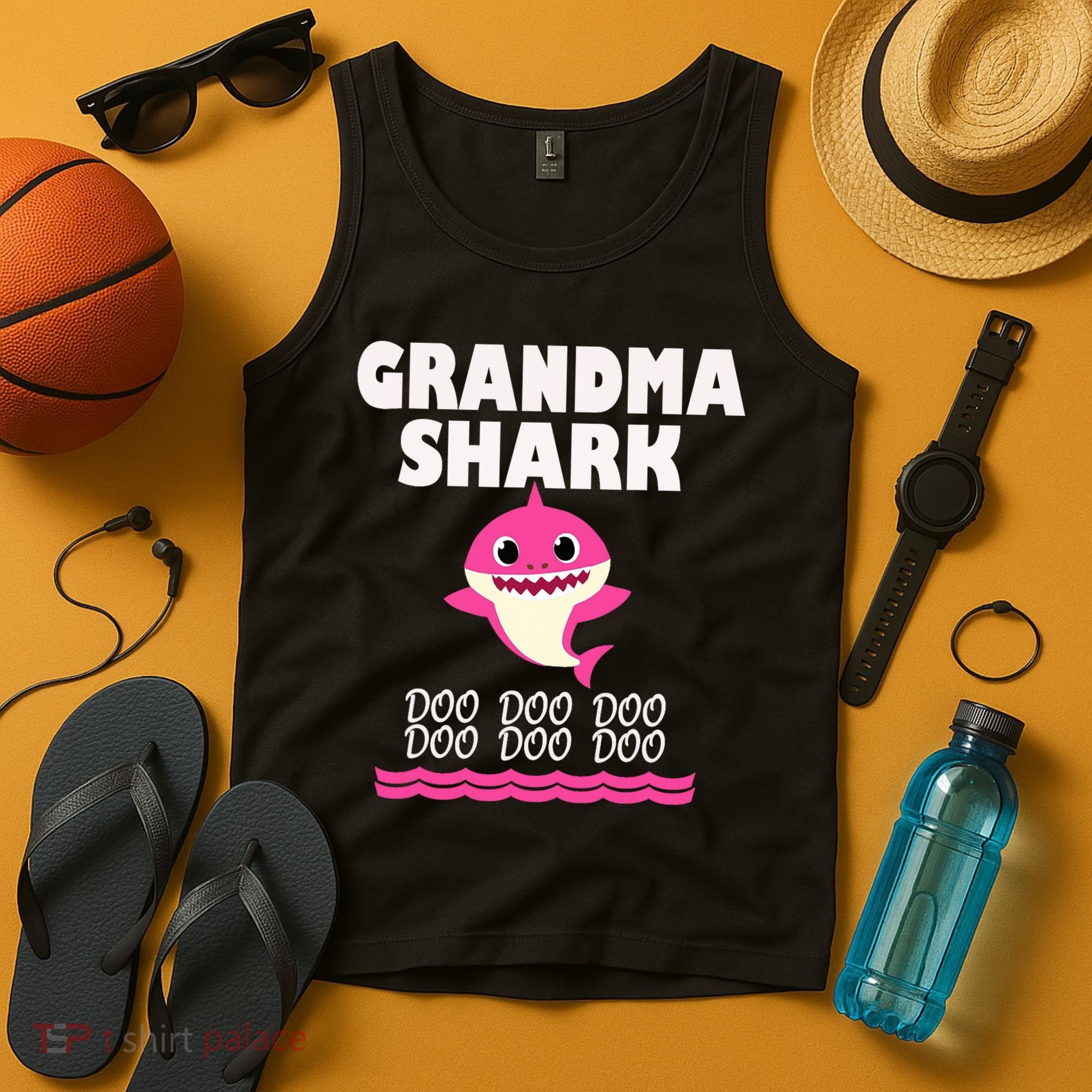 Funny Grandma Shark Gift For Grandma Tank Top