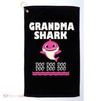 Funny Grandma Shark Gift For Grandma Golf Towel thumb 0
