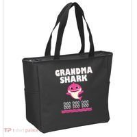 Funny Grandma Shark Gift For Grandma Tote Bag thumb 2