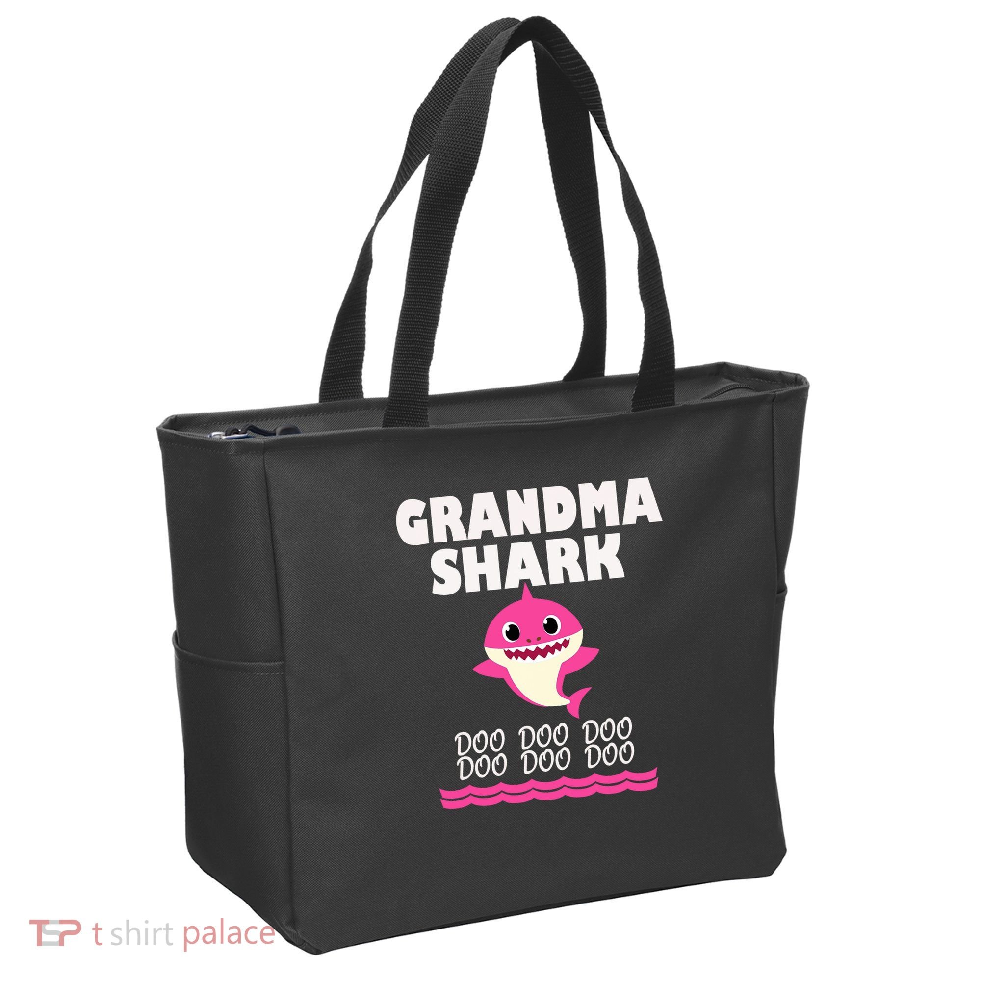 Funny Grandma Shark Gift For Grandma Tote Bag